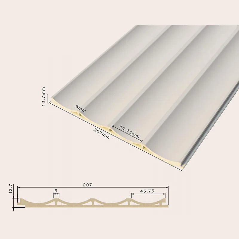 207 হোলো রিসেসড 4-গ্রিড ফ্লুটেড প্যানেল
